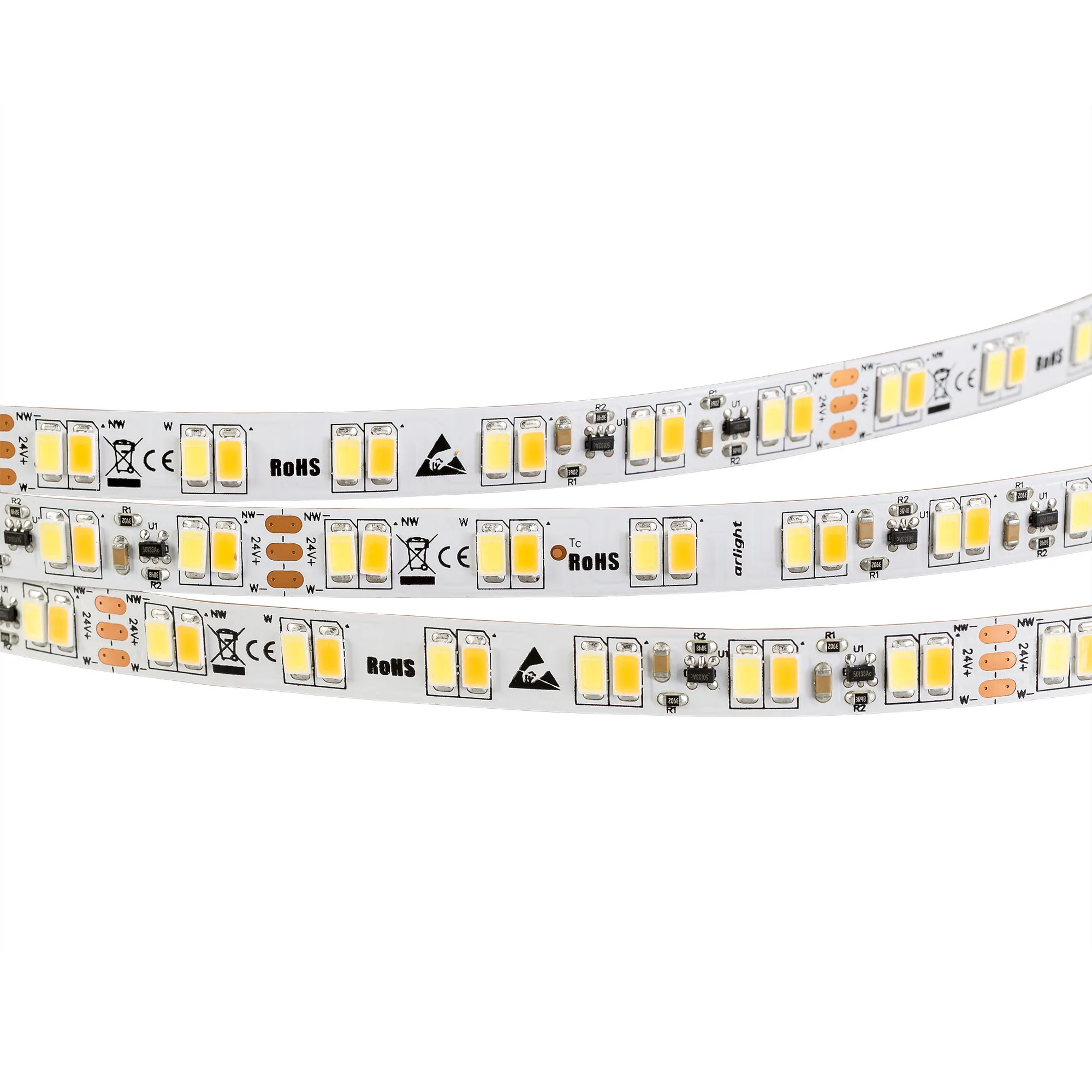 Лента светодиодная IC2-5000 24V White-MIX 4x (5630, 600 LED, LUX) (Arlight, 25 Вт/м, IP20)