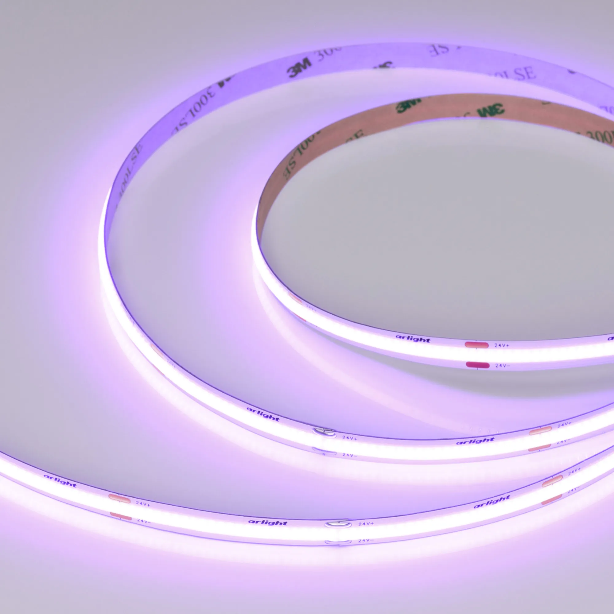 Лента светодиодная COB-X480-8mm 24V Violet (8 W/m, IP20, 5m) (Arlight, -) - изображение товара