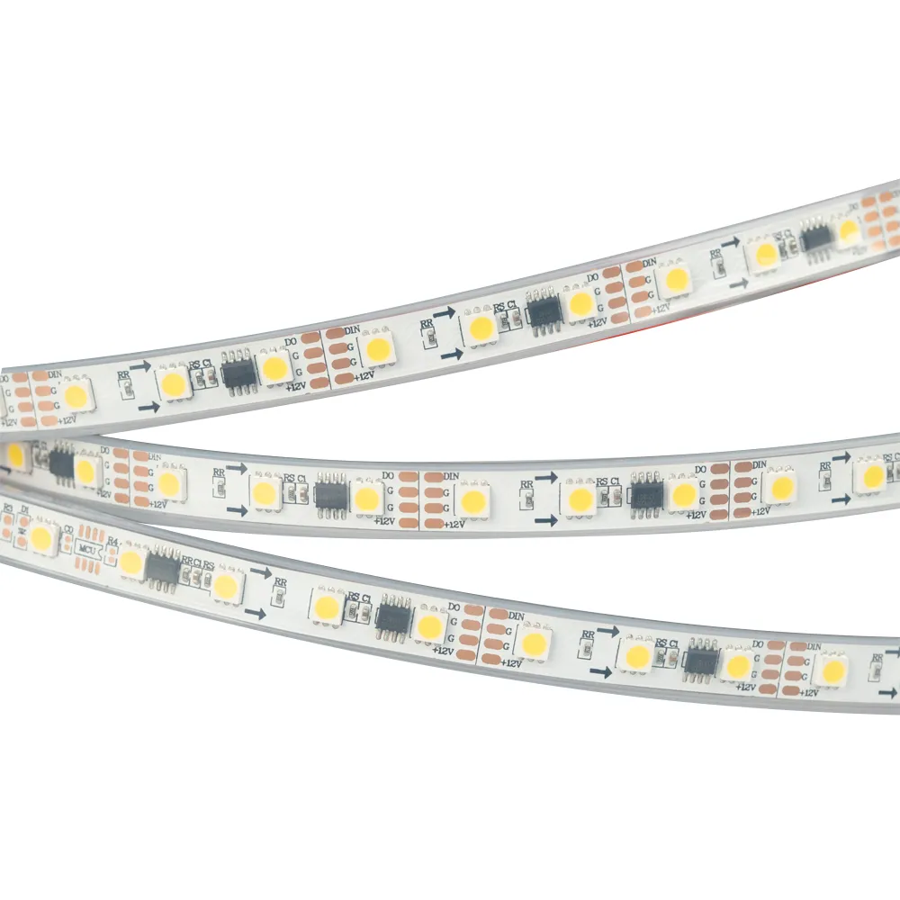 Лента светодиодная SPI-5000P-AM 12V Day4000 (5060, 60 LED/m, x3) (Arlight, Закрытый, IP66)