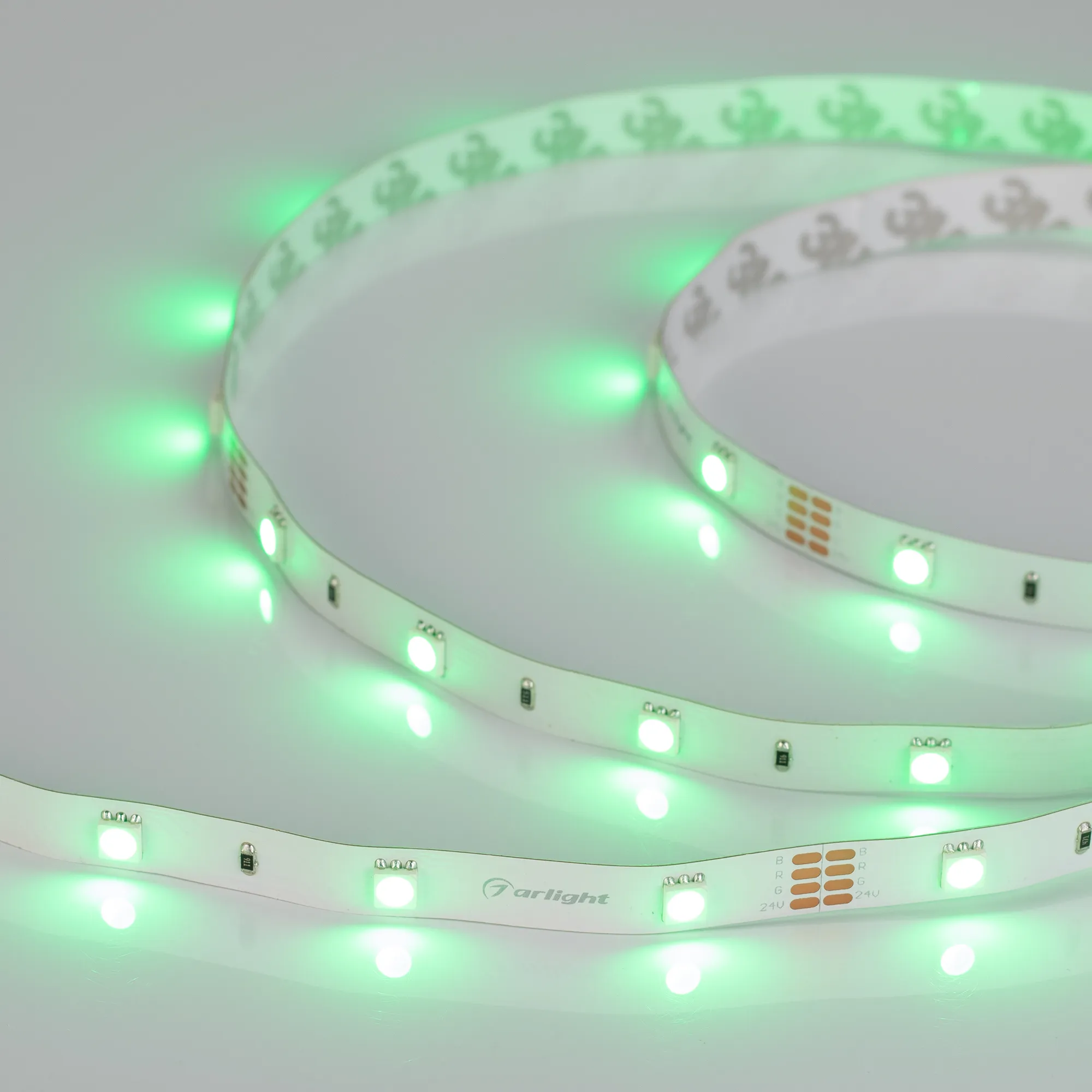 Лента светодиодная RT-B30-10mm 24V RGB (7.2 W/m, IP20, 5060, 5m) (Arlight, Открытый) - изображение товара