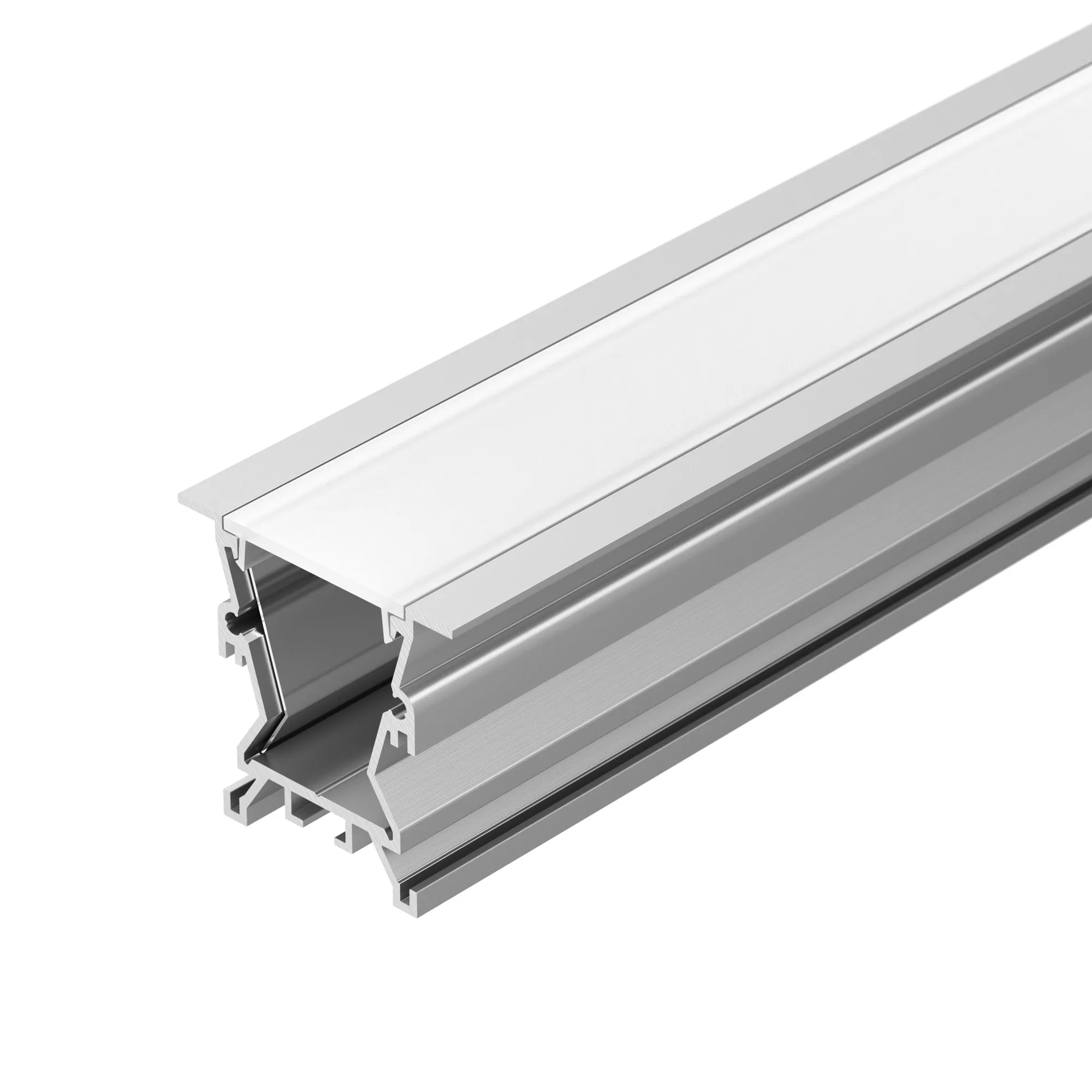 Профиль с экраном ALU-WIDE-FL-H35-2000 ANOD+FROST (Arlight, Алюминий) - изображение товара