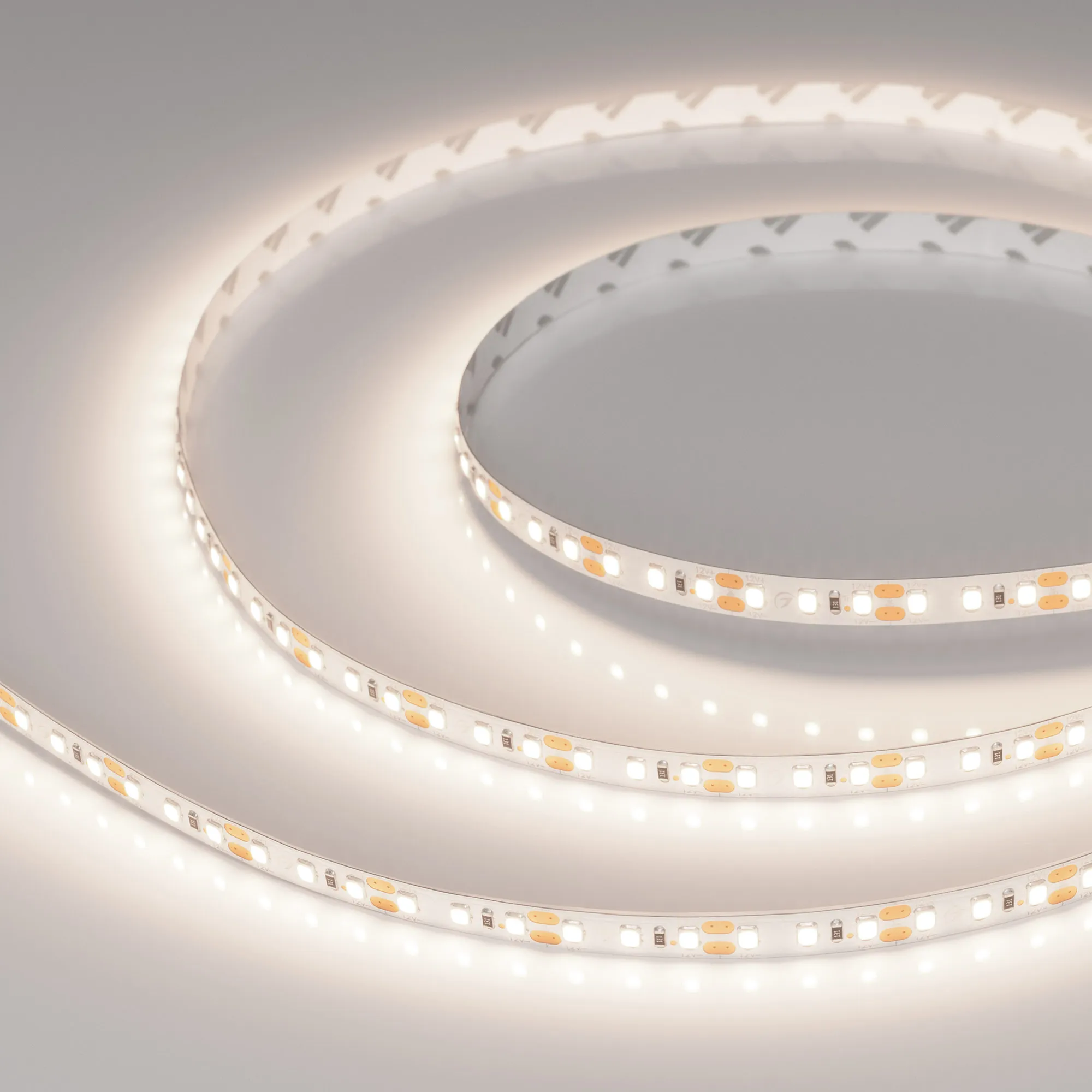 Лента светодиодная RT-A120-8mm 12V Day4000 (9.6 W/m, IP20, 2835, 5m) (Arlight, Открытый)