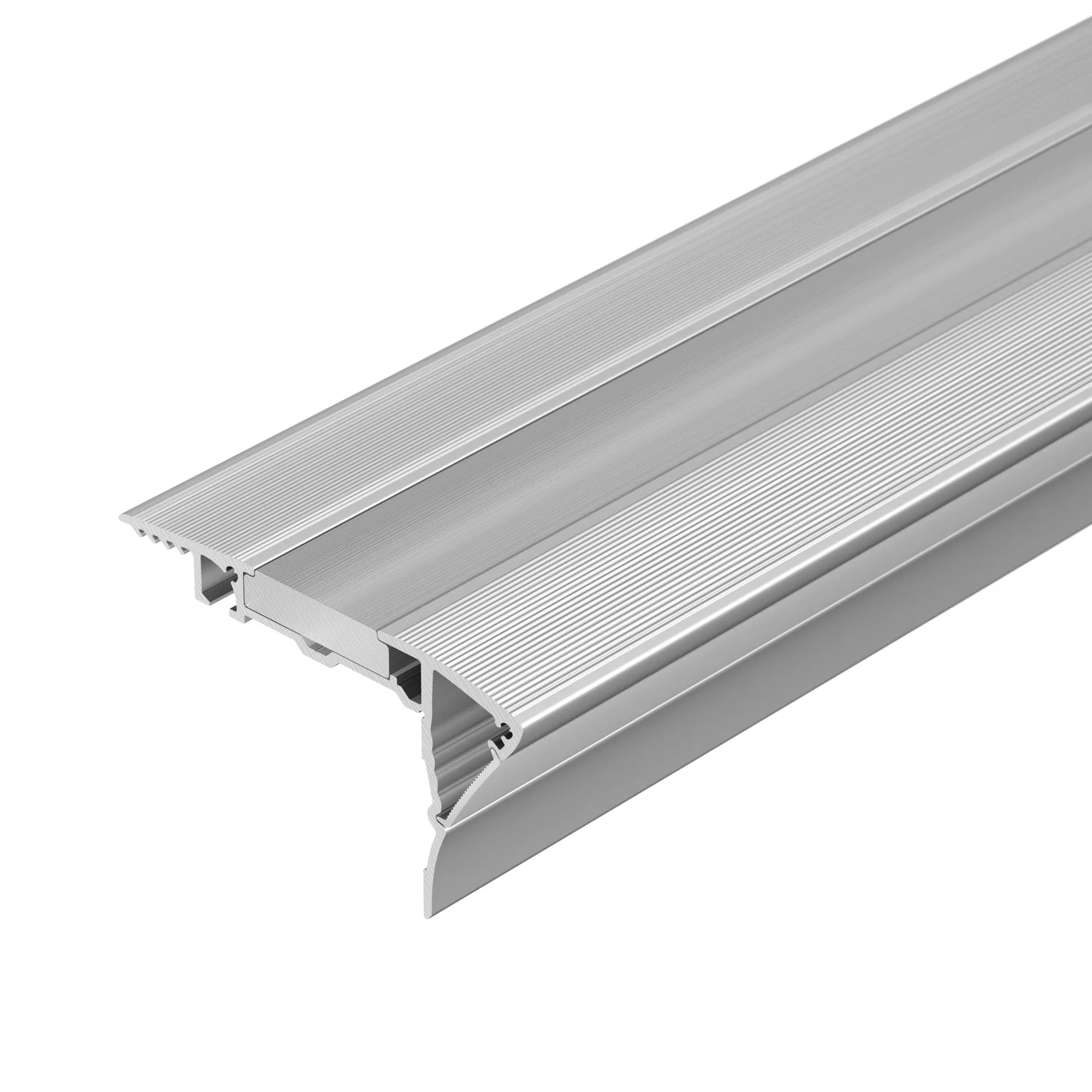 Профиль с экраном ALU-STAIR-DK-2000 ANOD+FROST (Arlight, Алюминий) - изображение товара