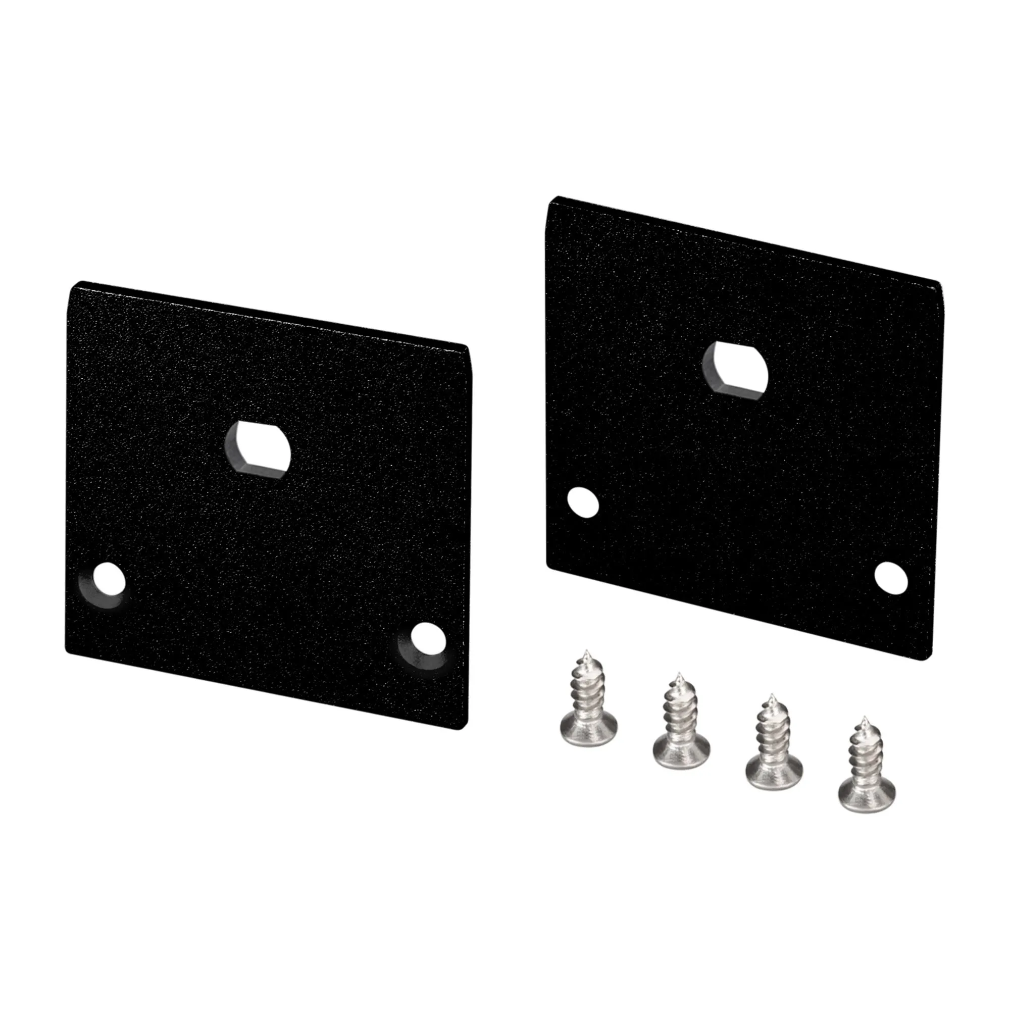 Заглушка LINE-3535-TRAY BLACK с отверстием (Arlight, Алюминий) - изображение товара