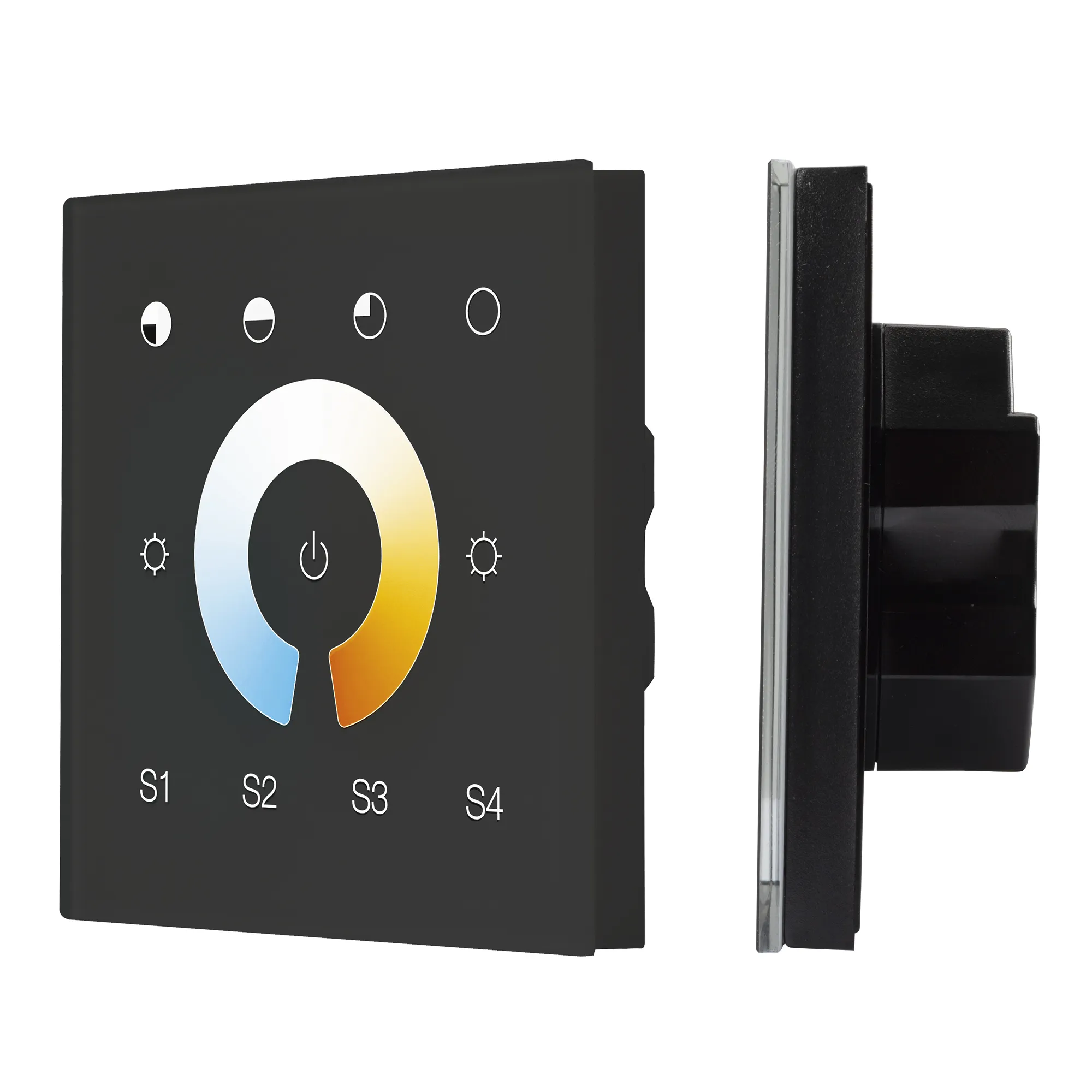 INTELLIGENT ARLIGHT Сенсорная панель DALI-901-11-1G-4SC-MIX-DT8-IN Black (BUS/230V) (IARL, IP20 Пластик, 3 года) - изображение товара