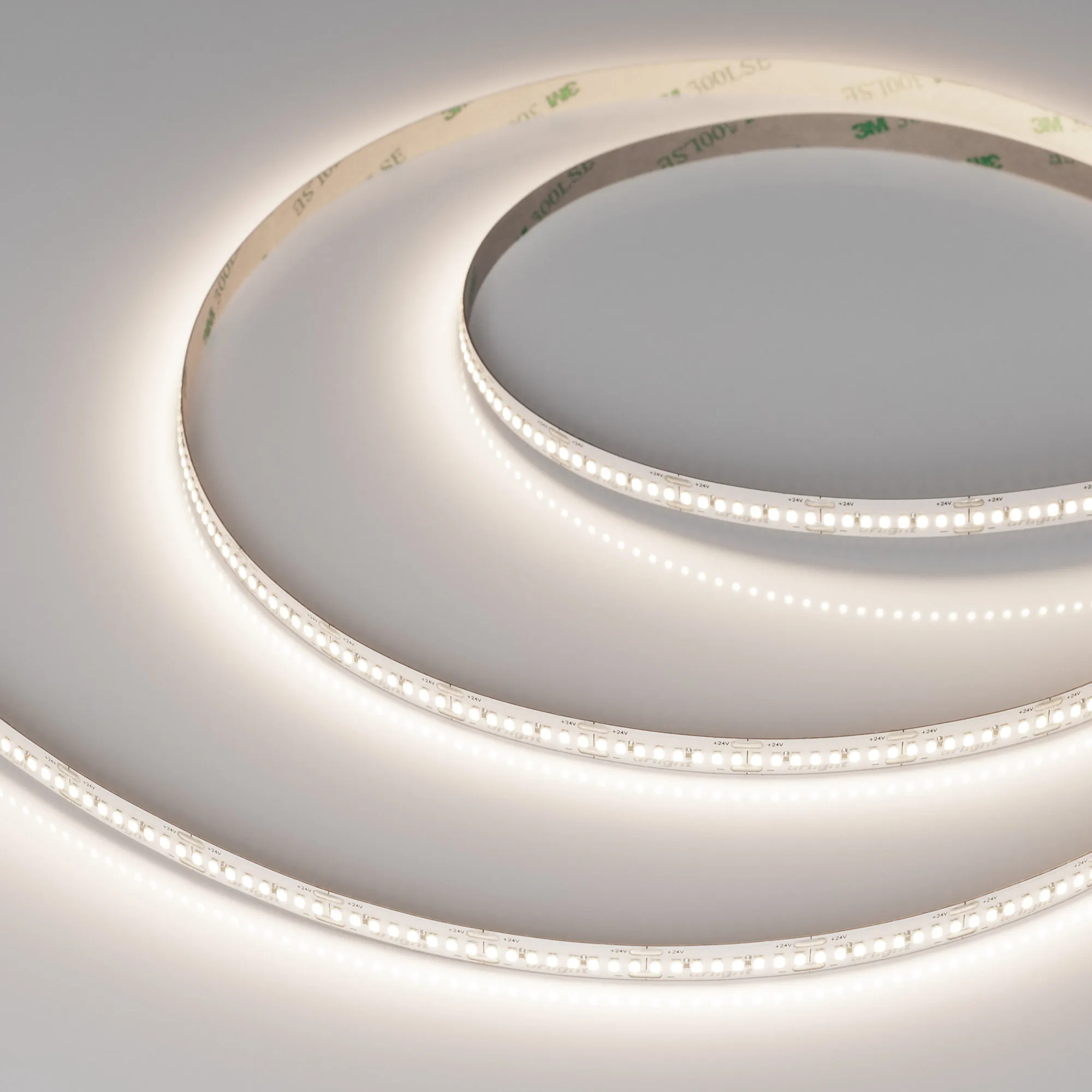 Лента светодиодная MICROLED-M320-8mm 24V Day4000 (8 W/m, IP20, 2216, 5m) (Arlight, 130 лм/Вт)