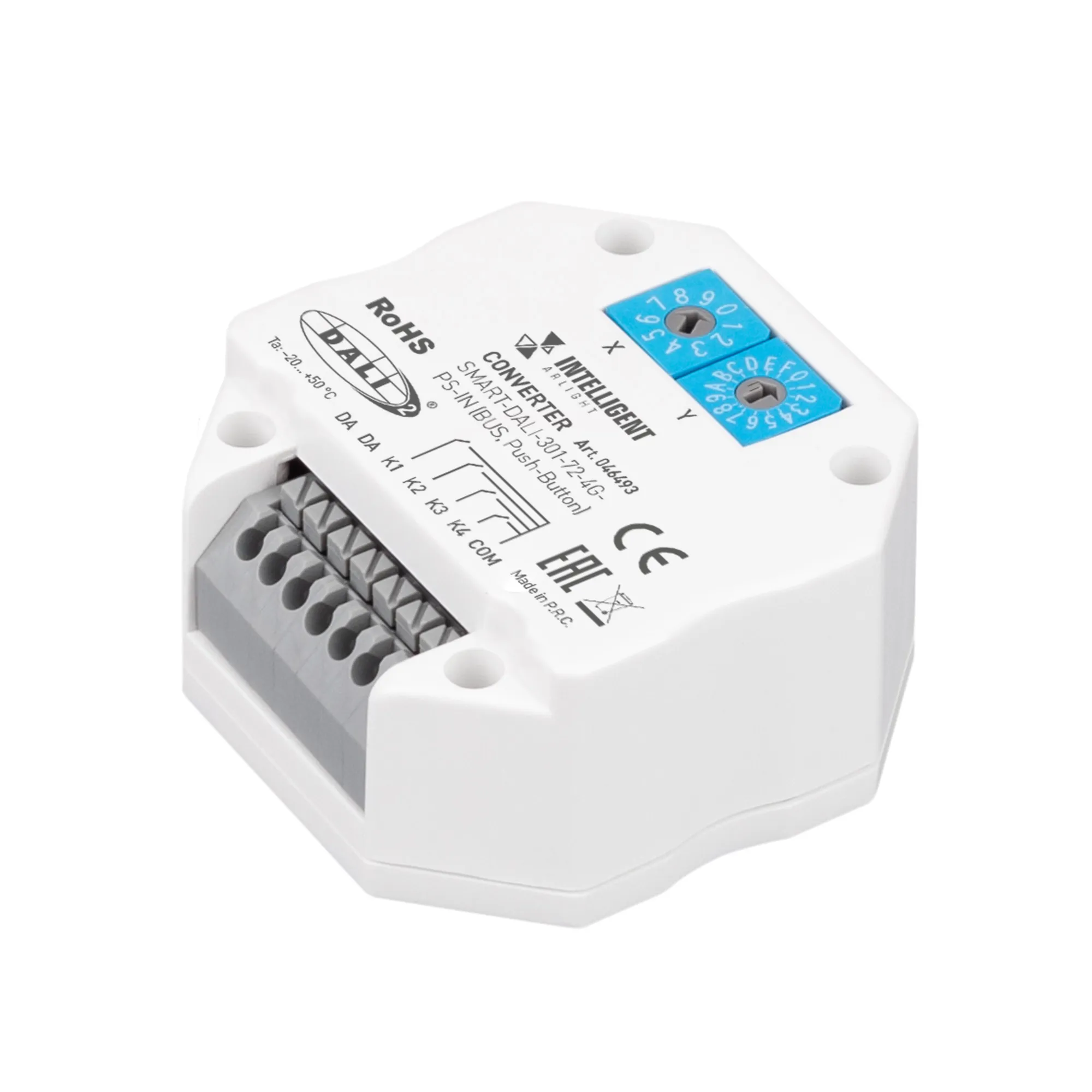 INTELLIGENT ARLIGHT Конвертер SMART-DALI-301-72-4G-PS-IN (BUS, Push-Button) (IARL, IP20 Пластик, 5 лет) - изображение товара